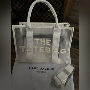White Transparent Tote Bag